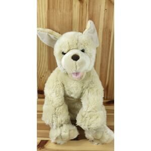 Build A Bear Lab Puppy Dog Plush Stuffed W/ Barking & Panting Sounds Pink Tongue